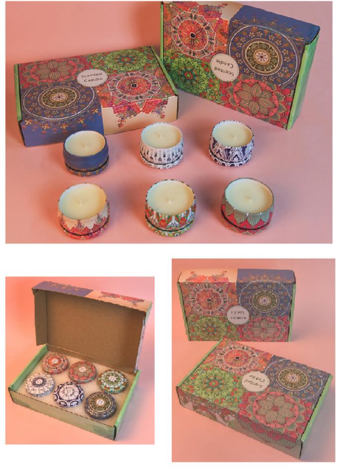 Moederdag Verjaardag Valentine Weddings Soy Candle Long die de Bemerkte Luxe van Kaarsen Privé Etiket Bemerkte Kaarsen duren